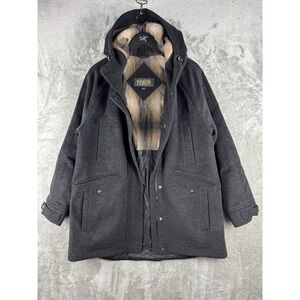 Pendleton Wool Hooded Blanket Lined Full Zip Jacket Mens‎ Medium Utility Outdoor